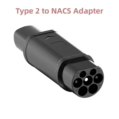 Type 2 to NACS EV Adapter Convertor AC 1Phase AC 110V-250V 32A Type2 to Tesla Charging Converter Ada