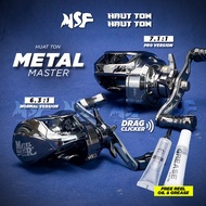 [MSF] Huat Ton Metal Master Reel | Mesin Kekili Pancing Mancing Fishing Baitcasting Casting Chrome