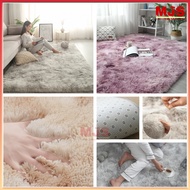 Nordic Fluffy Shaggy Rug Tie-dye Floor Carpet Soft Plush Shaggy Rug Non-Slip Bedroom Mat