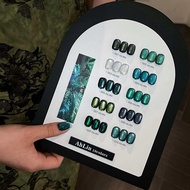 Set Ahlin green cateye 10 สี สีเจล เล็บเจล