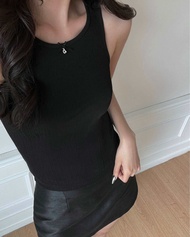 Devon Crystal Charm Logo Tank