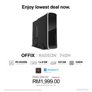 [ OFFIX ] OFFICE PC PACKAGE AMD Ryzen 5 8500G | 8GB DDR5 RAM / 512GB M.2 SSD NVMe
