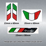 Italy Series Embossed Sticker