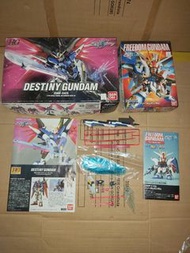 高達 Gundam Bandai Gunpla 武器 槍 劍 手 盾 parts 連 hg destiny bb 257 freedom 說明書 同 吉盒