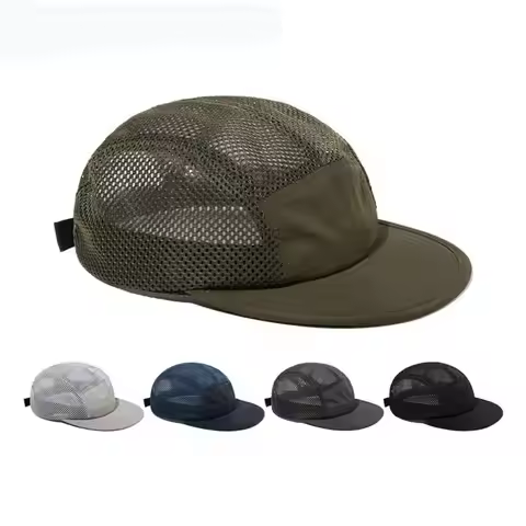 Summer Quick Drying Cap 5 Panel Baseball Hats for Men Women Gorras Snapback Trucker Mesh Caps Outdoo