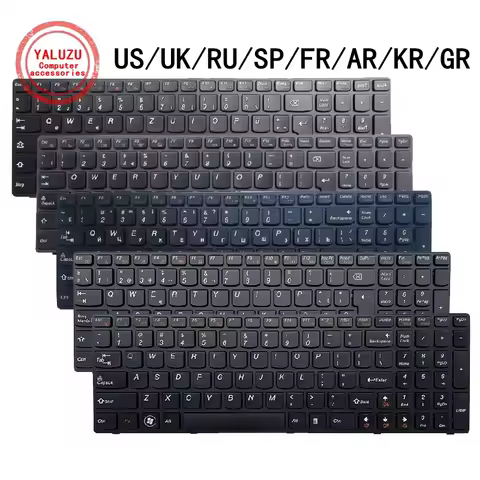 US/UK/RU/SP/FR/AR/KR/GR NEW Laptop Keyboard For Lenovo B570 B575 B575E B580 B580A B590 V570 V570A V5