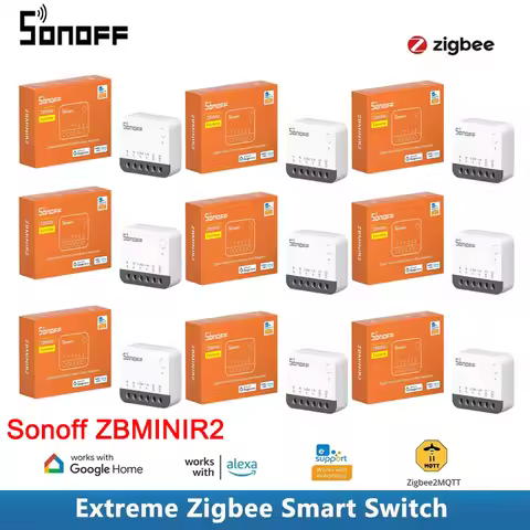 SONOFF ZBMINIR2 Zigbee Mini Smart Switch Smart Home Circuit Breaker Remote Control via eWeLink Compa