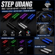STEP TUNDUK UDANG Y15ZR Y16ZR 135LC V1-V8 CNC EXTEND STEP UDANG CNC COLOR READY STOCK GOOD QUALITY