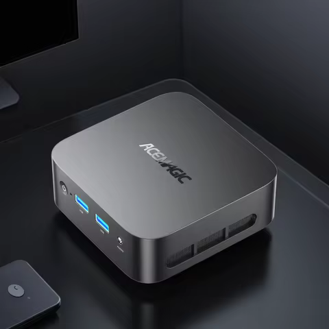 KAMRUI Mini PC AMD Ryzen5 3501U 8GB DDR4 256GB SSD Desktop Computer Dual 4K Display Micro PC WiFi5 W