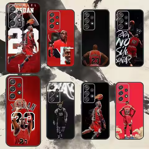 B-Basketball J-Jordan 23 Phone Case For Samsung S25,S24,S21,S22,S23,S30,Ultra,S20,Plus,Fe,Note,10,9,