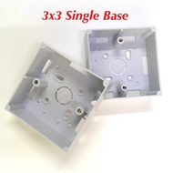 3x3 Pvc Base / 3x3 nut box / 3x3 cover / single base / switch bottom