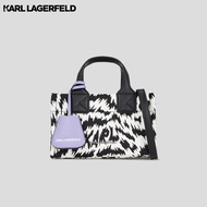 KARL LAGERFELD -  K/SKUARE SMALL ZEBRA TOTE BAG