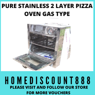 CASH ON DELIVERY PURE STAINLESS TOP OVEN 2 LAYER 12x12 CAN FIT UP TO 10 PIZZA GAS TYPE WITH TEMT GAUGE WITH FREE STAINLESS TONG / PINAPATONG SA GASUL / WALANG KASAMANG BURNER