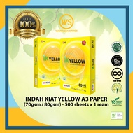 IK Yellow A3 Paper 70gsm / IK Yellow A3 Paper 80gsm  / A3 Paper / Kertas A3 (500 Sheets x 1 Ream)