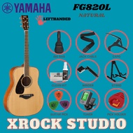 Yamaha FG820L Left Handed Acoustic Guitar - Natural ( FG-820L /FG 820L )