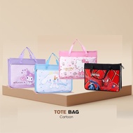 BSU Beg Kanvas Tuisyen Kanak-Kanak Kartoon Comel Kapasiti Besar Kalis Air 3A Art Bag 8K Drawing Tuit