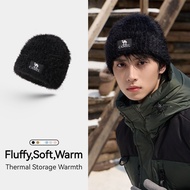 Lạc Đà Vương Miện Sable Giả Mũ đan Lớn Headband dệt kim sang trọng Mũ đan Mềm Coldproof Ấm Tai Ấm Ha