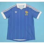 1982 France NATIONAL TEAM Platini Home Retro Football Jersey Men Fans Thailand Quality Ready Stock