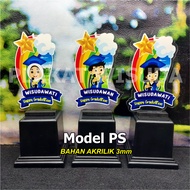 [ AKRILIK 3mm ] MODEL PS Plakat Wisuda Piala Wisuda Anak TK/PAUD