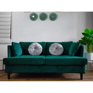 Sofa 2 seater modern small 3 seater sofa size style velvet (170cm) 6 FT