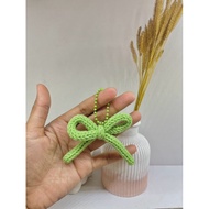 GANTUNGAN Crochet Ribbon Keychain Crochet Ribbon Keychain
