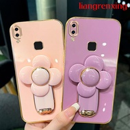 Casing vivo v9 vivo v11i vivo y95 vivo y91 vivo y91i phone case Softcase Liquid Silicone Protector Smooth Protective Bumper Cover new design with holder fan for girls DDFS01