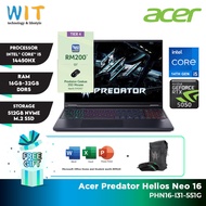Acer Predator Helios Neo 16 PHN16-I31-551G (Intel Core i5-14450HX/16GB-32GB RAM/512GB/16" WUXGA/RTX5