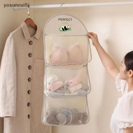 yosunrui5j] Underwear Storage Bag Wall Hanging Breathable Mesh Bag Sos Storage Bag Wardrobe Organize