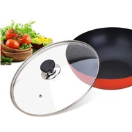 Shang General pot cover tempered glass Gay handle Wok lid general visual frying pan with lid 34cm gl