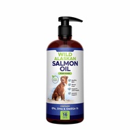 16oz Wild Alaskan Salmon Oil Omega 3 Skin & Coat Support Dog & Cat Supplement FOOD TOPPER