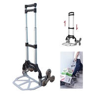 Staircase Dolly Cart Trolley Tri Wheels Staircase Climbing Trolley Foldable Trolley upto 150Kg Capac