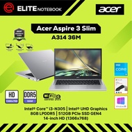 LAPTOP ACER ASPIRE 3 A314-36M i3-N305 8GB 512GB INTEL UHD 14" OHS W11