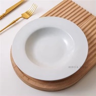 23cm ceramic pasta Plate - 9 inch white porcelain pasta Plate