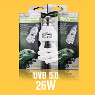 REPTIZOO爬虫uvb灯变色龙10.0爬宠5.0蜥蜴灯泡宠物乌龟晒背灯 UVB5.0  26瓦