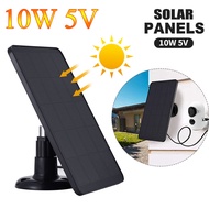 10W 5V Solar Panel Charging Waterproof Portable Solar Panel for Arlo Camera/Eufy Security Wireless D