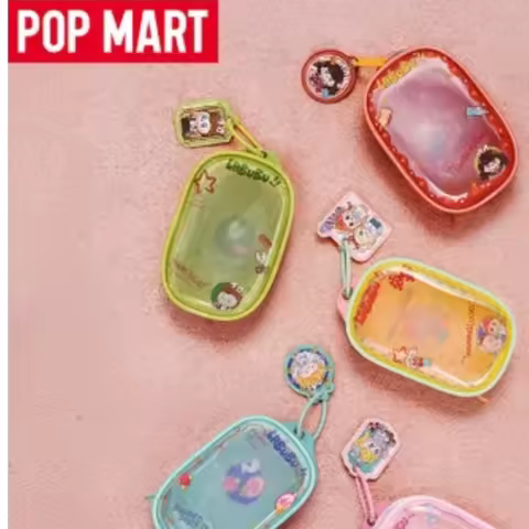 NEW Original POP MART Labubu THE MONSTERS Hair Salon Series Blind Box mini storage bag, suitable for