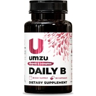 UMZU B |   100% Vitamin B Kompleks Lengkap dengan B1, B2, B3, B5, B6, B7, B9 & B12 dengan Asid Folik