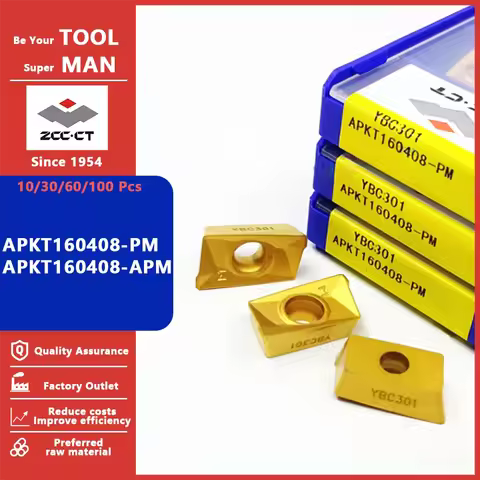 ZCC.CT APKT160408-APM APKT160408-PM ZCC Carbide Milling Insert APKT 160408 APM PM Lathe Turning Cutt