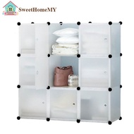 Free Shoe Rack~ DIY 9 Cube Wardrobe Large Capacity Creative Storage Cabinet
