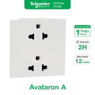 Ổ cắm đôi 3 chấu / Ổ cắm đơn 3 chấu - dòng AvatarOn A - 16A - Trắng - 250VAC - IP20 - Schneider Elec