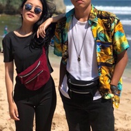 H&m Velvet suede waist bag/h&m hm waist bag/belt bag