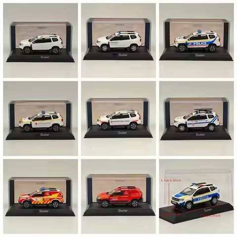 Norev 1/43 for Duster Gendarmerie/Police/Ambulance/Secouristes/Pompiers/Firefighters Diecast Metal C