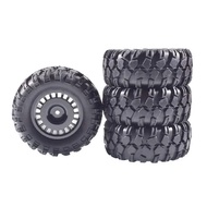 4pcs 90mm Rubber Tires & nylon Wheel Rims 12mm Hex For MN128 MN999 MN86 MJX 10208 Universal