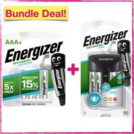 Energizer Recharge Pro Charger CHPRO + Recharge Extreme AAA4