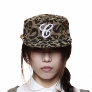 6CRAYON Flat Top Retro Casual Leopard Print Letter Embroidery Flat Brim Baseball Cap Men Women Same 