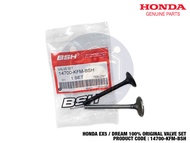 HONDA EX5 EX5 DREAM 100% ORIGINAL VALVE SET INTAKE EXHAUST VALVE 14700-KFM-BSH