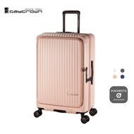 日本品牌 7828 II 2026升級版20"/26"/28" 日本鋼芯HINOMOTO避震輪前揭+中開行李箱粉色