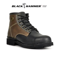 Black Hammer Men 4000 Series Mid Cut with Shoelace Safety Shoes BH4892