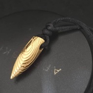 Stainless Steel 9x27mm Wolf Warriors Bullet Pendant With 2mm Black String L65cm.