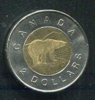 【硬幣】Canada (加拿大),2 Dollar#208710 , K270 , 1996 品相全新UNC 
